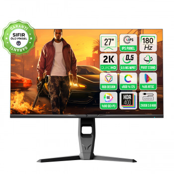 27 GAMEPOWER ROYAL T20 FLAT 0.5MS 180Hz IPS MONITOR